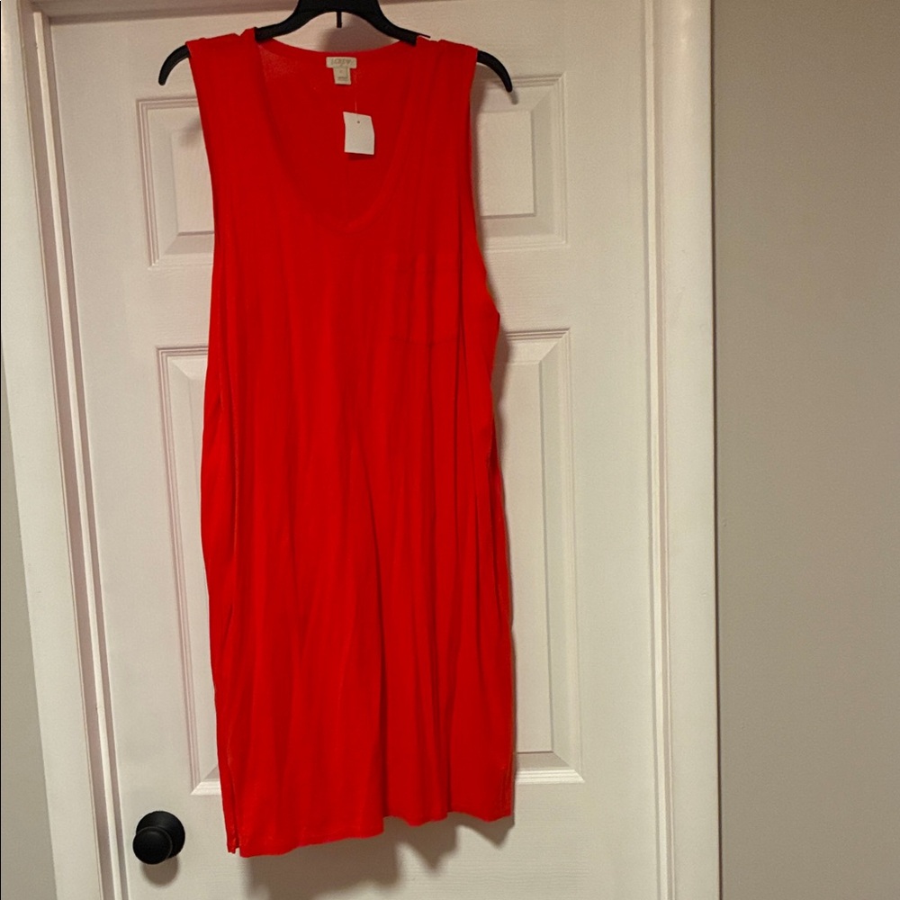 J Crew Red Sleeveless Women's Dress